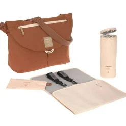 Sac à langer bandoulière Manu terracotta Green Label