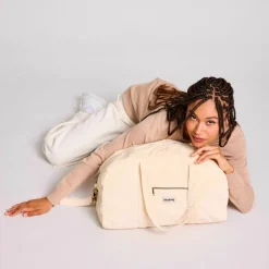 Sac à langer Basile Velours Crème