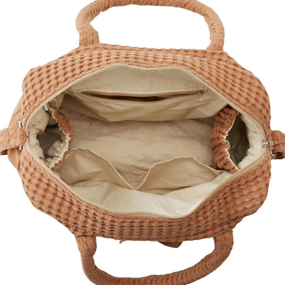 Sac à langer en coton gaufré Cassonade