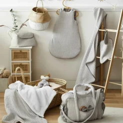 Sac à langer en coton gaufré nuage