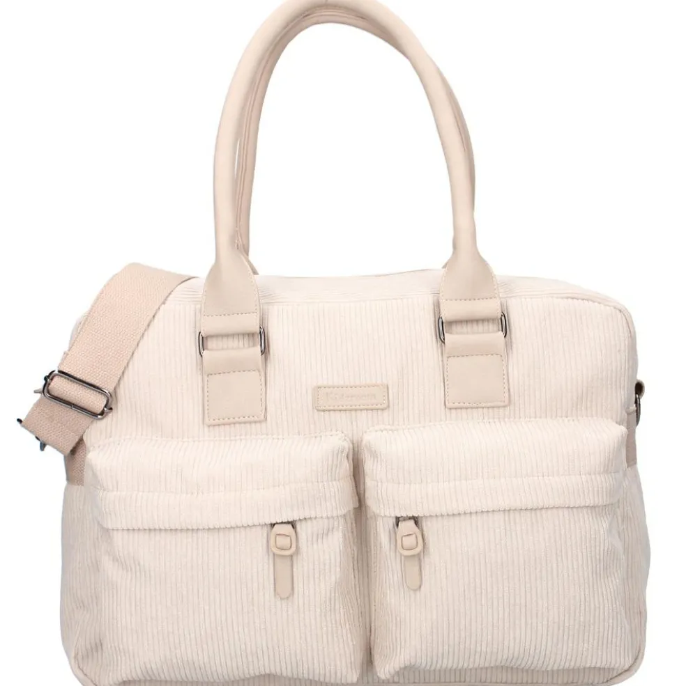 Sac à langer en velours côtelé sable