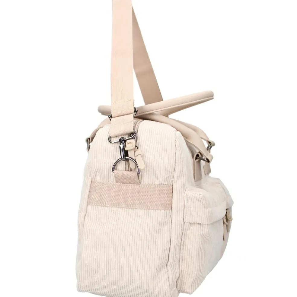 Sac à langer en velours côtelé sable