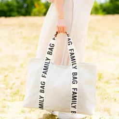 Sac à langer Family bag signature Canvas écru