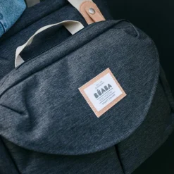 Sac à langer Genève II gris chiné foncé