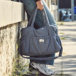 Sac à langer gris clair Comme un bonbon Wavy