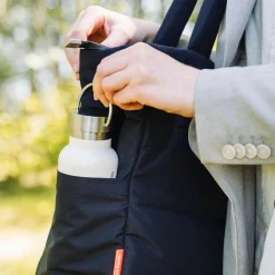 Sac à langer matelassé Noir