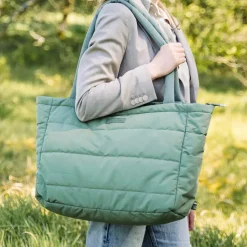 Sac à langer matelassé Vert