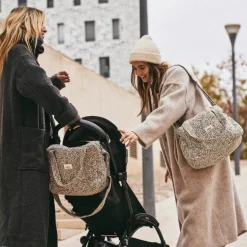 Sac à langer Middle Léopard beige