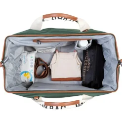 Sac à langer Mommy bag signature Canvas vert