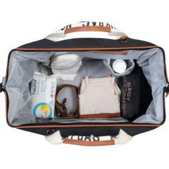 Sac à langer Mommy bag signature Canvas noir