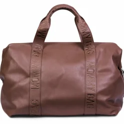 Sac à langer Mommy Bag Signature Simili cuir marron foncé
