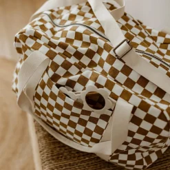 Sac à langer Raphaël damier caramel