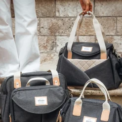 Sac à langer Sydney Gris chiné foncé