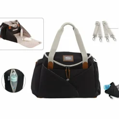 Sac à langer Sydney II Smart Colors noir