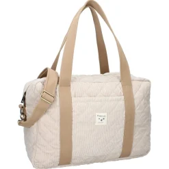 Sac à langer velours côtelé écru