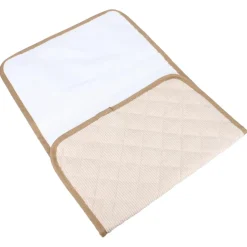 Sac à langer velours côtelé écru