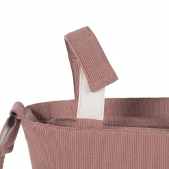 Sac à langer velours côtelé Gala Cerise