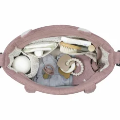 Sac à langer velours côtelé Gala Cerise