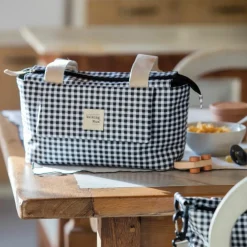 Sac à poussette à I Love Vichy Noir