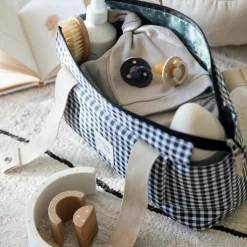 Sac à poussette à I Love Vichy Noir