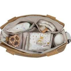 Sac à poussette à pois Poppy Cannelle