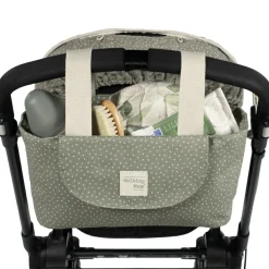 Sac à poussette à pois Poppy Mousse