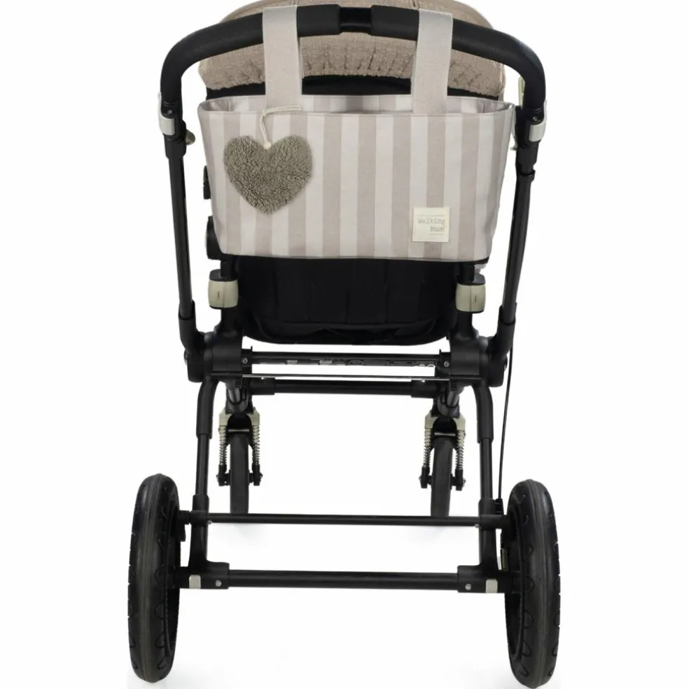 Sac à poussette à pois Sintra Beige