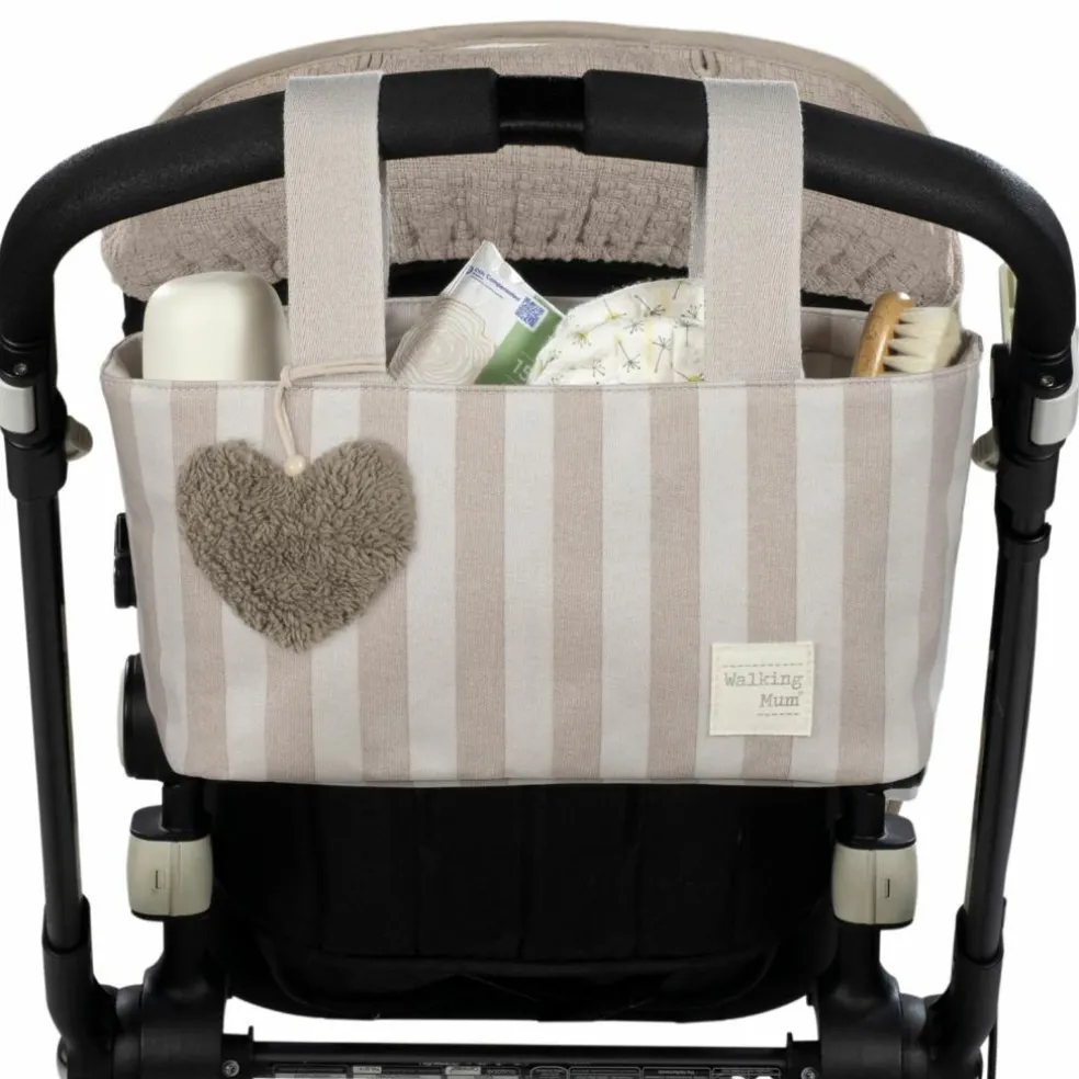 Sac à poussette à pois Sintra Beige