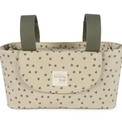 Sac à poussette coeurs Poppy Mousse