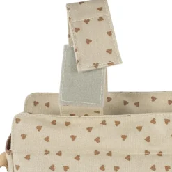 Sac à poussette coeurs Poppy Cannelle