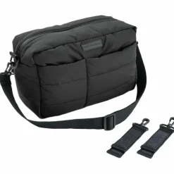 Sac à poussette matelassé Noir