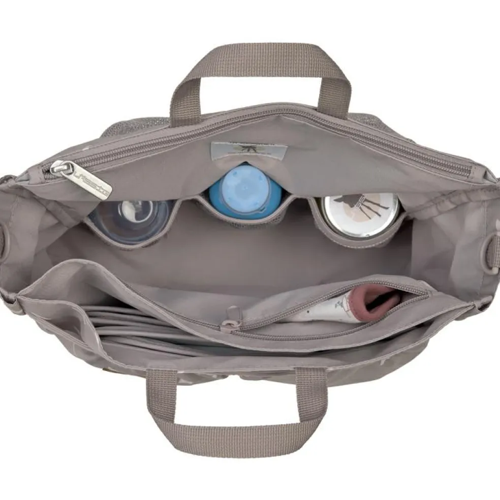 Sac à poussette Multitalent Blocks taupe