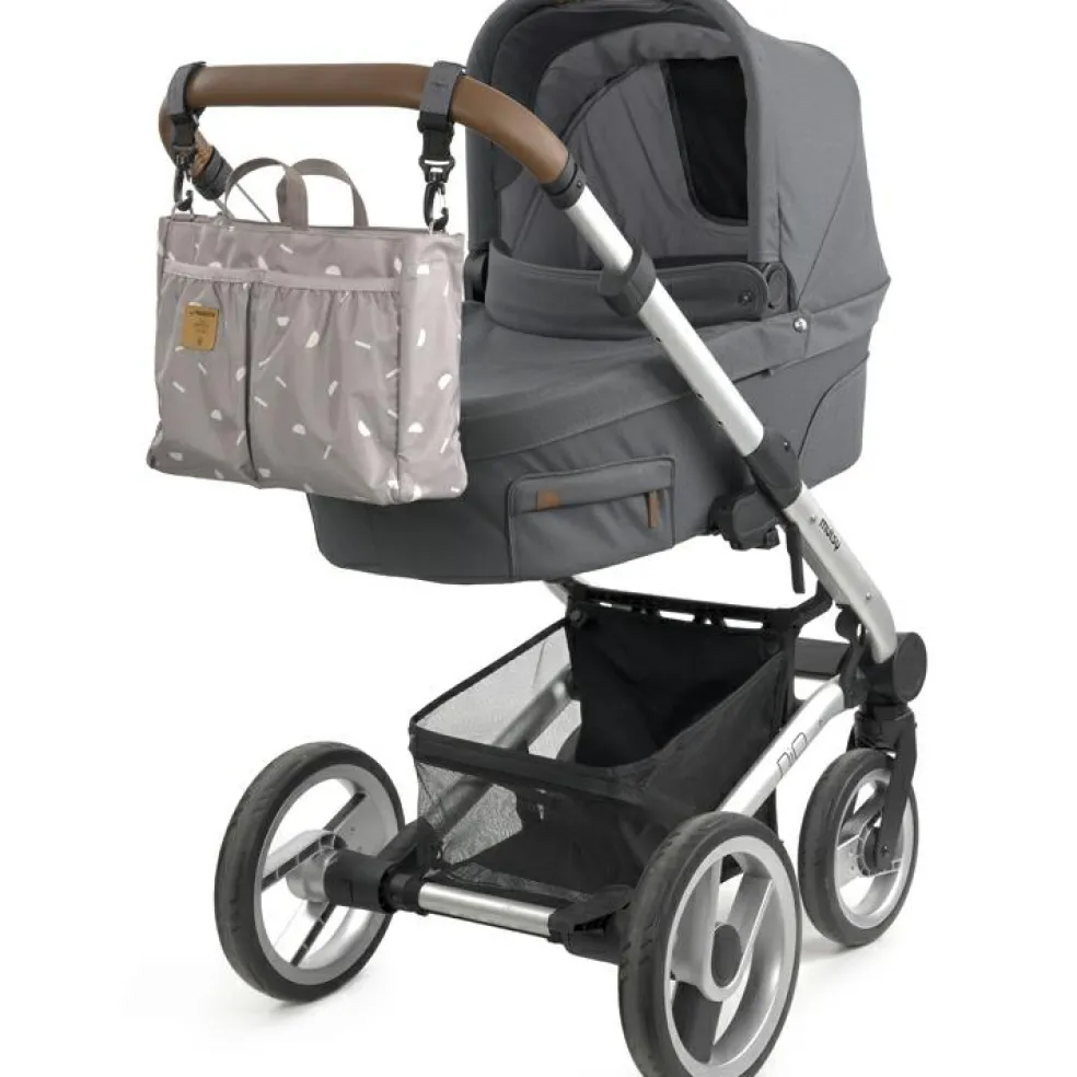 Sac à poussette Multitalent Blocks taupe