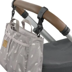 Sac à poussette Multitalent Blocks taupe