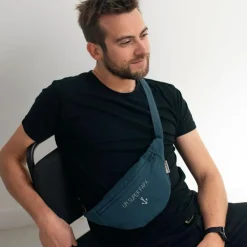 Sac banane bleu pétrole (personnalisable)