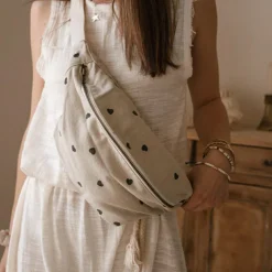 Sac banane cœur sable