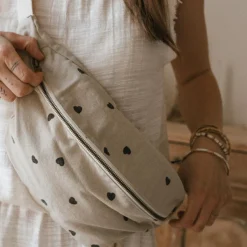 Sac banane cœur sable