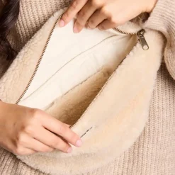 Sac banane L Sasha Teddy Beige