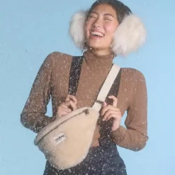 Sac banane L Sasha Teddy Beige