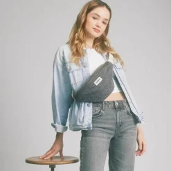 Sac banane Olivia Denim Gris