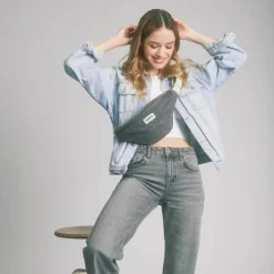 Sac banane Olivia Denim Gris