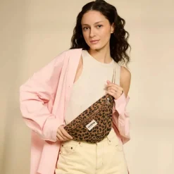 Sac banane Olivia Léopard Cannelle