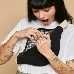 Sac banane Olivia matelassé Noir