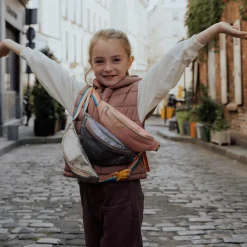 Sac banane pailleté corail