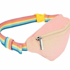 Sac banane pailleté corail