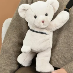 Sac bandoulière Doudou Ours ivoire (30 cm)