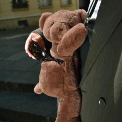 Sac bandoulière Doudou Ours marron glacé (30 cm)