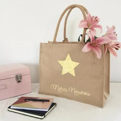 Sac cabas Nounou Etoile (personnalisable)