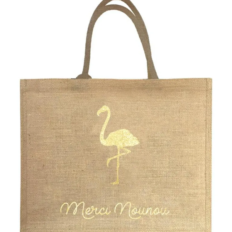 Sac cabas Nounou Flamant (personnalisable)