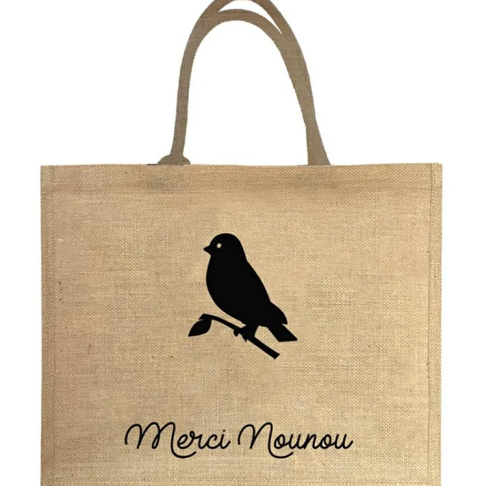 Sac cabas Nounou Oiseau (personnalisable)